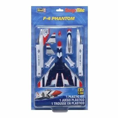 Revell Monogram 1:100 Scale Snaptite F-4 Phantom Thunderbird Model Kit Toy Kids • £7.99