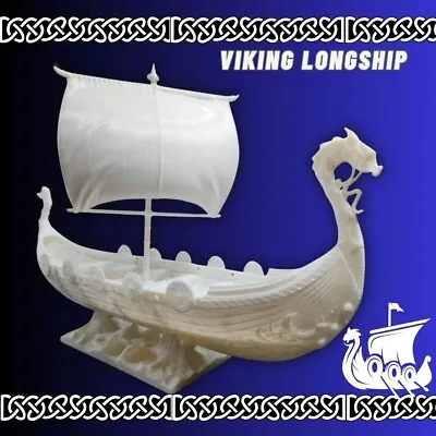 New Drakkar Viking Sailing Longship 1:42 Scale DIY Assembly Model Kits • $121