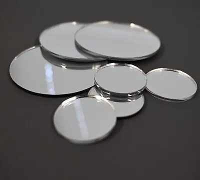 Mirror Acrylic Disc Circle Shatter Resistant Modern Wall Decor 6 Pack • £0.99