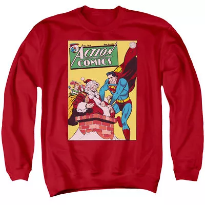 Christmas Superman And Santa Action Comics Cover No.105 Sweatshirt Size 3XL • $25.50