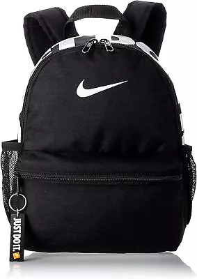 Nike Brasilia Just Do It Mini Backpack 11L - Black/White • $77