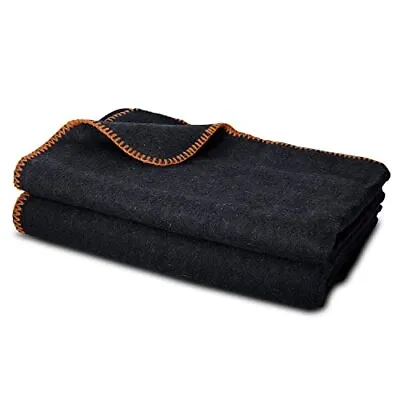 $30.62 • Buy JMR Navy 62x80 Military Wool Blanket For Emergency ,Camping & Everyday Use (N...