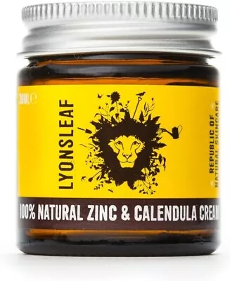 Zinc And Calendula Cream 100% Natural - For Spots Blemishes Breakouts Rashes • £11.99