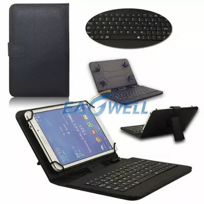 Universal USB Keyboard Leather Case Cover For All 7 Inch Tablet Galaxy Lenovo • $16.79