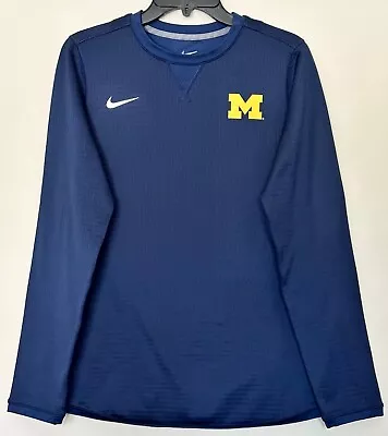 Michigan Wolverines Nike Youth Size XL Therma Long Sleeve Shirt Lite Sweatshirt • $12.39