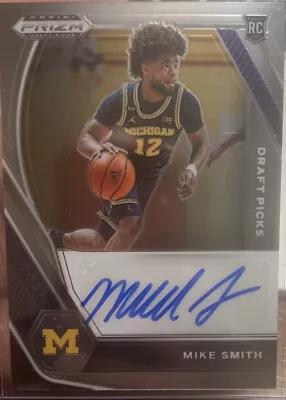 Mike Smith Michigan Basketball Panini Prizm Autograph Rookie Card Auto Fab 5 RC • $14.99