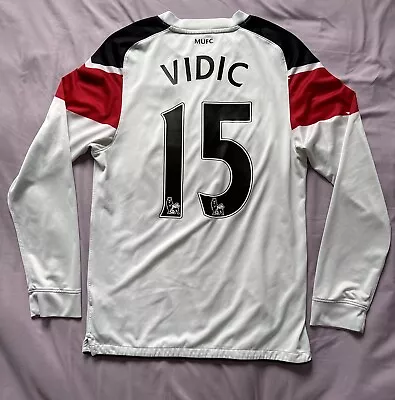 Rare Original Manchester United Home Football Shirt 2010/11  VIDIC #15 - Small • £50