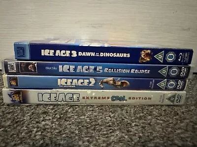 Ice Age DVD +1 Blu-ray Bundle 1 2 3 5 • £2.40