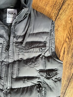 £15 • Buy 55 SOUL / BRAVE SOUL Grey Gillet Sz S