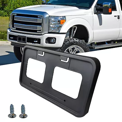 For 2011-2016 Ford F250 F350 F450 Front License Plate Frame Tag Bracket Holder • $16.99