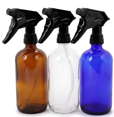 3 Large 16 Oz Empty Assorted Colors Glass Spray Bottles • $13.91
