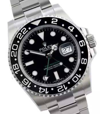 Rolex GMT-Master II Men's Black Watch - 116710LN • $25779.60