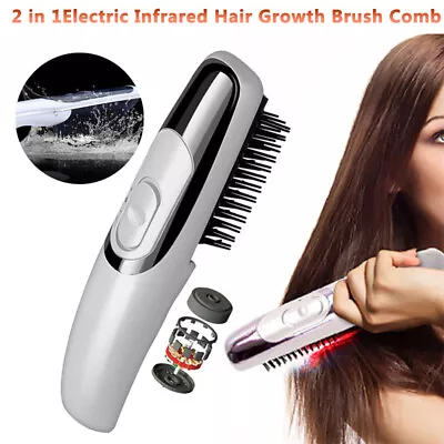 Massager Comb Brush Light Therapy Electric Infrared Laser Hair Growth Care Comb • £7.99