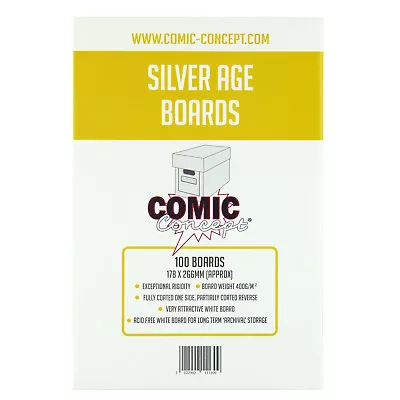 Comic Concept Acid Free Comic Backing Boards -- SILVER Size -- Great Value!! • £3.99