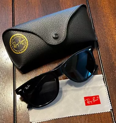 Ray Ban Wayfarer RB2140-901-54 Unisex Square Sunglasses No Box. Made In Italy • $41