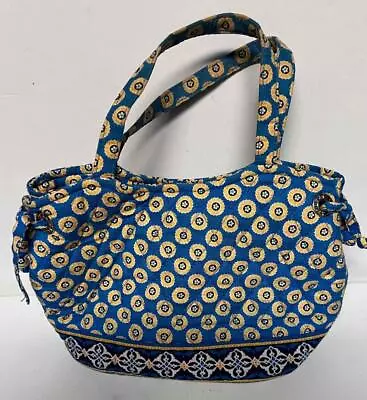 Vera Bradley Riviera Blue Small Purse Double Handles Blue/Yellow/White • $7.95