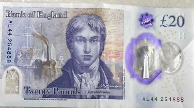 £20 Pound  888  Special Number Banknote   Al 44 254 888 Good Condition Lot - 9 • £24.99