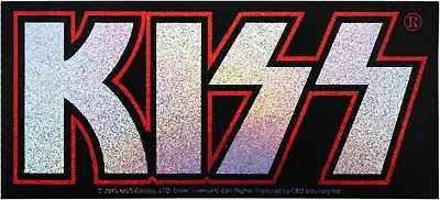 Sticker - KISS Logo Glam Rock Metal 70s Music Band GLITTERY Foil 6  Decal #5874 • $8.25