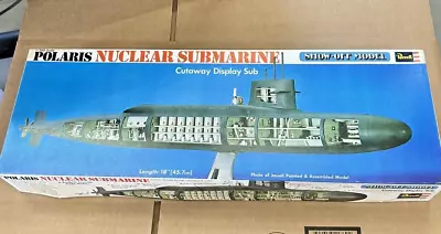 Vintage 1975 Revell Polaris Nuclear Submarine Cutaway Display Sub Model Kit • $49.50