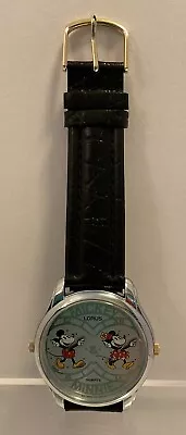 Rare Mickey Minnie Dual Time Sample Watch Nos Salesman Dummy Watch Marked Sample • $35