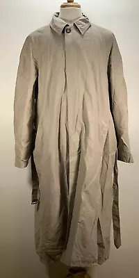 Baker St Quality Clothing Men’s Long Trench Coat Size 42 Beige • $74.99