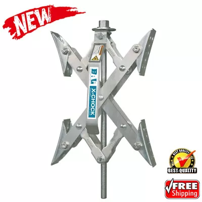 X-Chock Tire Locking Chock RV Trailers Wheel Stabilizer Lock W/ Ratchet Wrench • $70.49