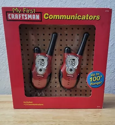 My First Craftsman Communicators Kids Walkie Talkie 2 Radio Set-Hand Held Radios • $35.90