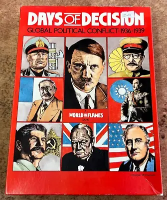 ADG Days Of Decision I World In Flames Global Political Conflict Board Game • £100