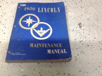 1956 Lincoln Maintenance Service Shop Repair Workshop Manual OEM Factory  • $89.95
