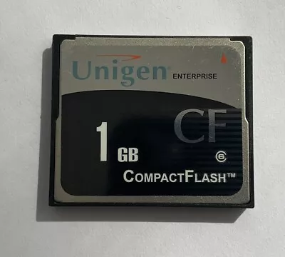 Unigen Enterprise 1GB CF Compact Flash Memory Card - Tested - Tracked Post • $18