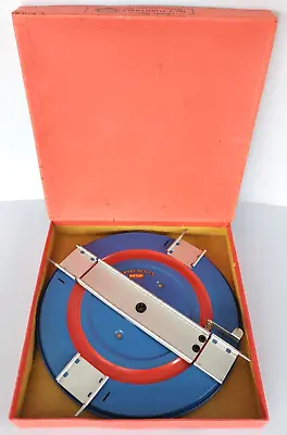 O Gauge HORNBY SERIES No. 1 Turntable - Blue & Red / Clockwork - Superb Example • £14.95