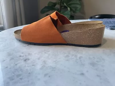 A. Giannetti Leather Sandals Size 8.5. Orange. Never Worn • $20