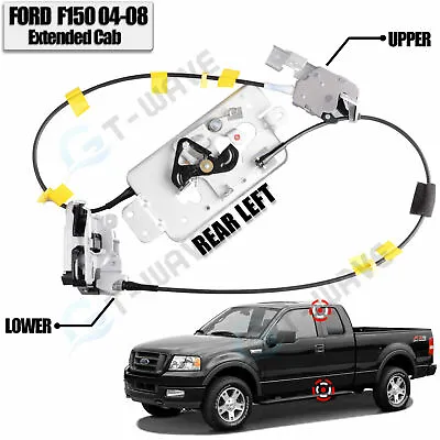 Rear Left Driver Side Door Latch Assembly&Cable 04-08 Ford F-150 Extended Cab • $33.50