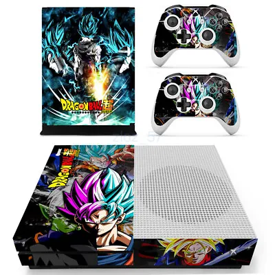 Xbox One S Slim Dragon Ball Z DBZ Saiyan Goku Skins Decals Stickers For Console • $22.43