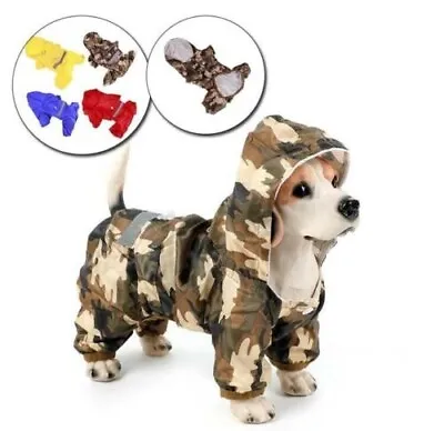 Small Dog Camo Pattern Rain Jacket With Hood. Small DOG XL • £3