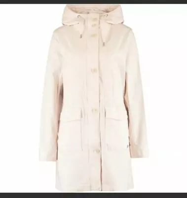 MARC O'POLO Women's Blush Pink Hooded Parka Jacket Coat Size UK 12 New  • £69.29