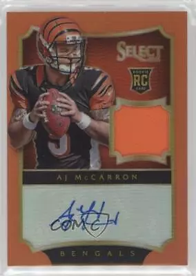 2014 Panini Select Jerseys Orange Prizm /25 AJ McCarron #206 Rookie Auto RC • $32.74