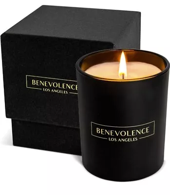 Benevolence LA Eucalyptus & Chamomile Scented Candles Matte Black 6oz New In Box • $15.99
