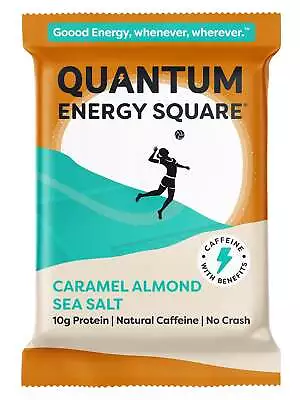 Quantum Energy Squares Bars Caramel Almond Ssalt 1.69 Oz • $2.61