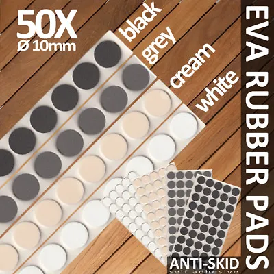 £2.99 • Buy 50x Eva Rubber Pads Glass Cushion Self Adhesive Door Bumper Pad Soft Grip Close