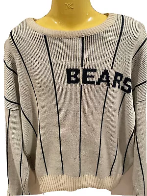 Vintage Chicago Bears Football Team Cliff Engle Sweater 80s Mike Ditka Large • $50