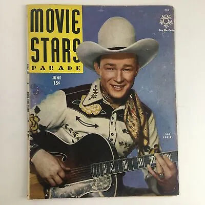 Movie Stars Parade Magazine June 1945 Roy Rogers & Bill Edwards No Label • $26.97