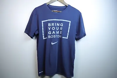 Nike Air Shirt Adult Medium Black Bring Your Game Boston Short Sleeve Tee Mens • $12.77