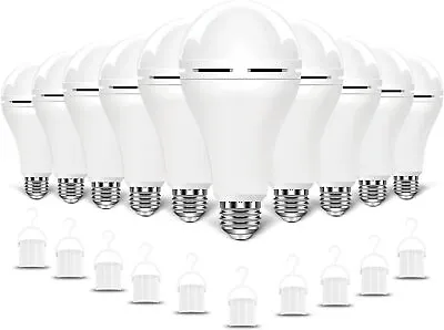 10 Pack Emergency Bulbs Rechargeable LED Light With Battery Backup LED EBulbs • $51.85
