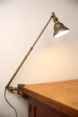 Vintage Industrial Light Articulating Task Desk Lamp Drafting Table Workbench • $209.99