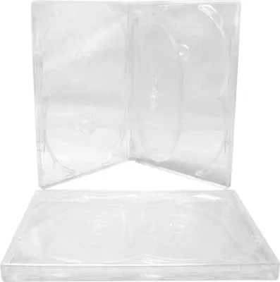 (5) DV6R14CL CLEAR 6 DVD Cases Boxes With Tray 14mm .55 Inch Slim Six Disc Multi • $24.99