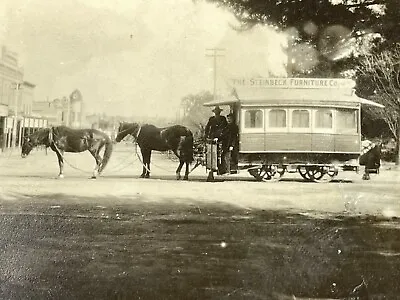 Y4 Original Photograph 1910's Horse Drawn Rapid Transit Paso Robles California • $57.50