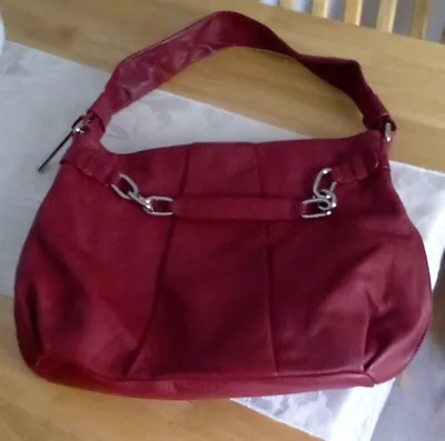 Calvin Klein Burgundy Leather Shoulder Bag • £17.99