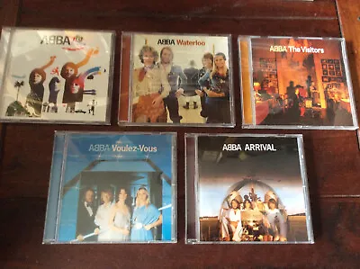 Abba [5 CD Alben] Arrival The Visitors Voulez-Vous The Album Waterloo • £26.92