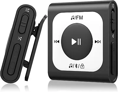 AGPTEK 64GB A51PL Clip MP3 Player With Bluetooth Portable Music Player With FM B • $26.50